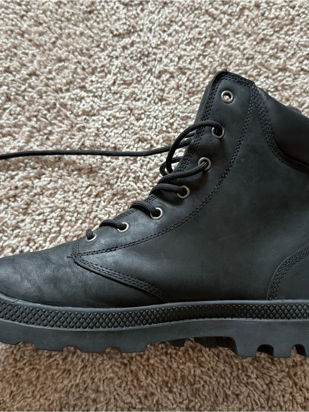 Palladium Pampa Men's Black Waterproof Lace-Up Boots